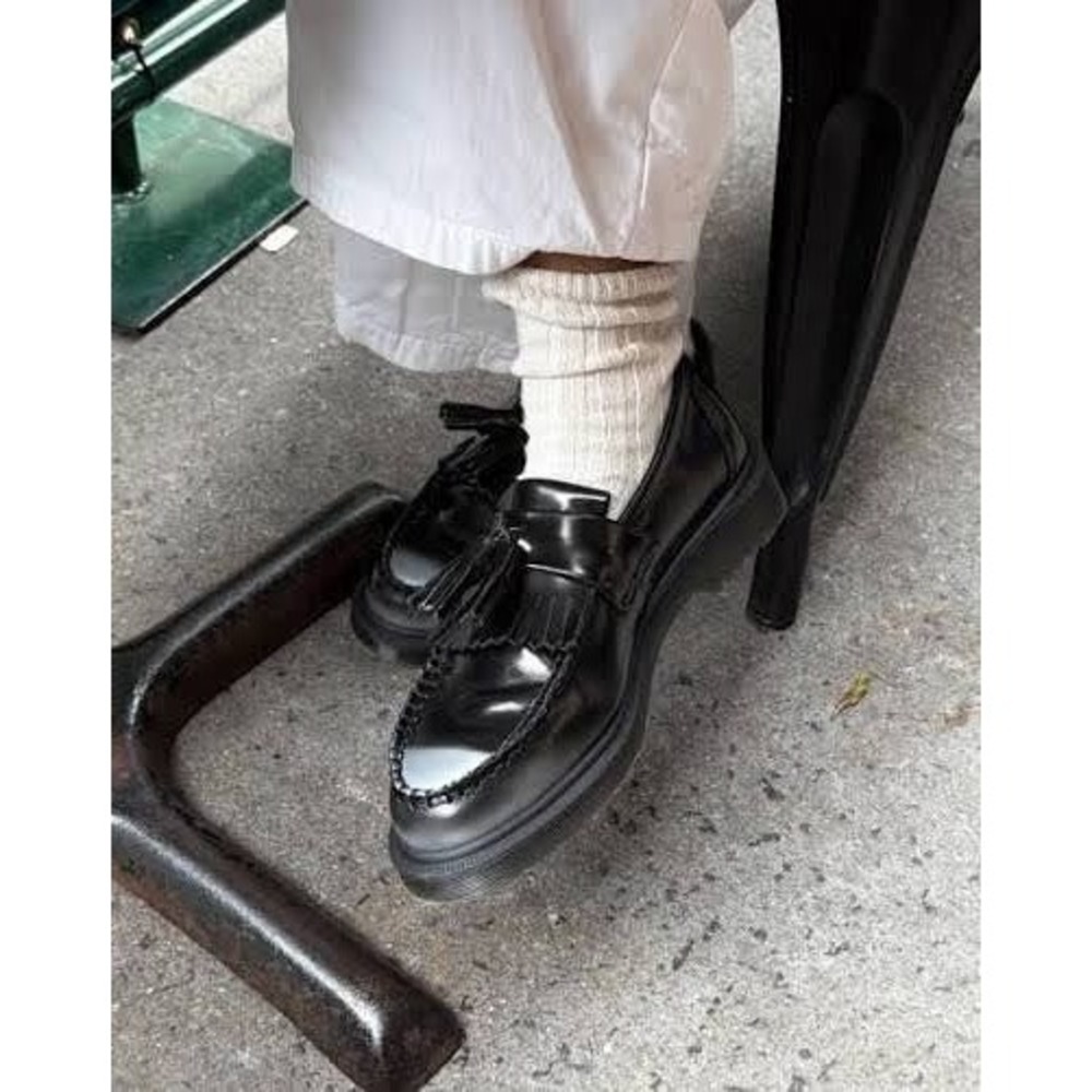 Unisex Size M9 / W10 Dr. Martens Tassel Loafers Adrian Arcadia Smooth Leather